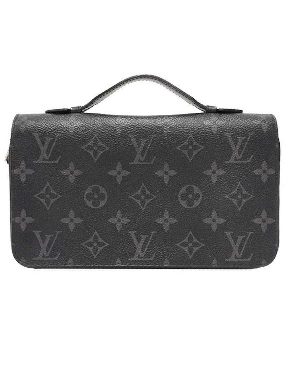 Louis Vuitton Monogram Eclipse Black Zippy Round Zipper Long Wallet